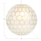 Hello Honey® Capiz Honeycomb Globe Pendant Light